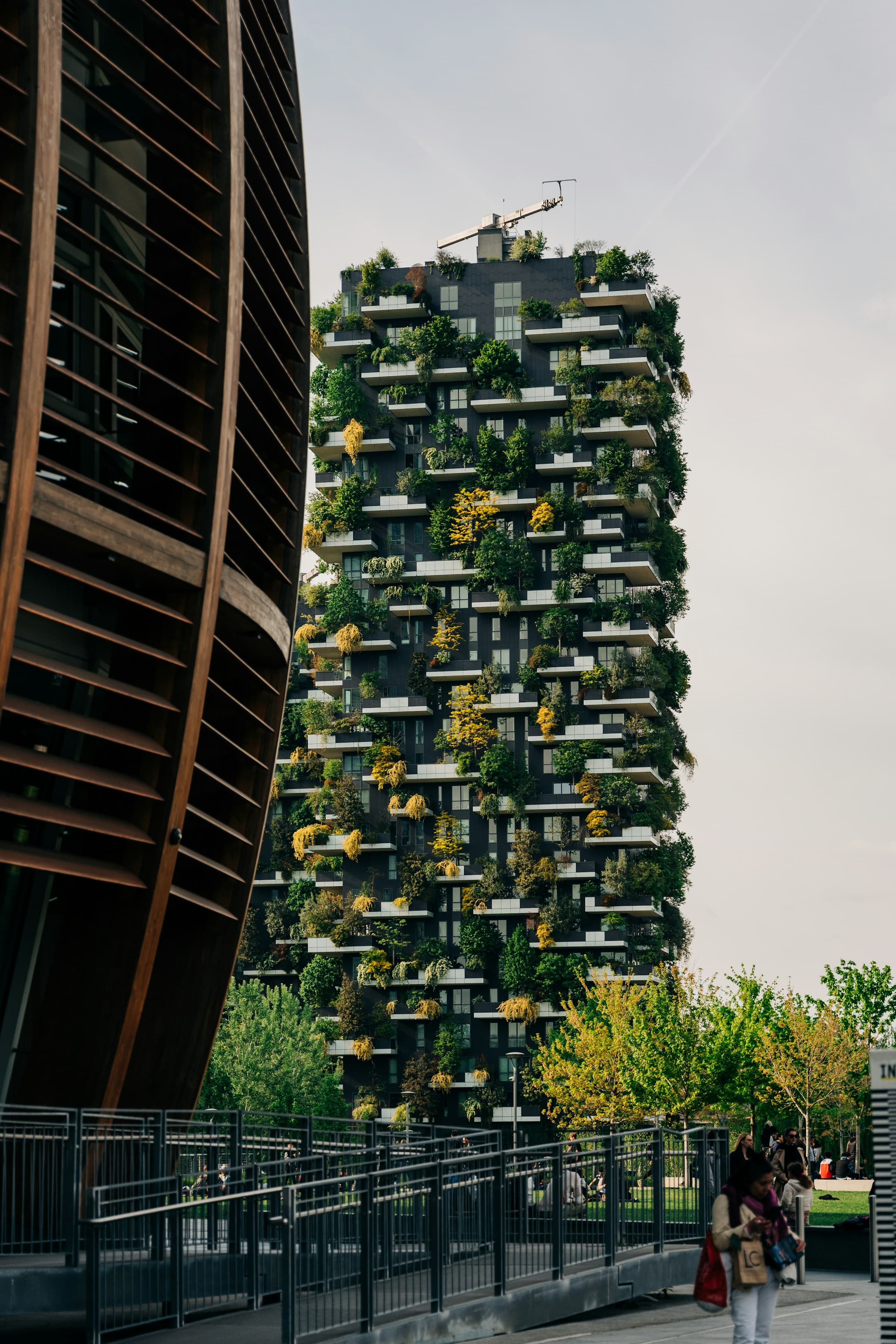 Walk from old Isola into Milan's new skyline